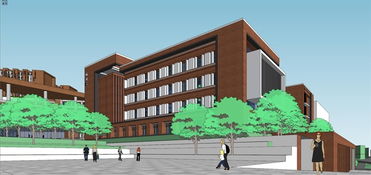 現代山地學校 融合建筑、景觀與自然的SU模型設計方案探索